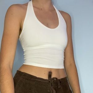 White crop top